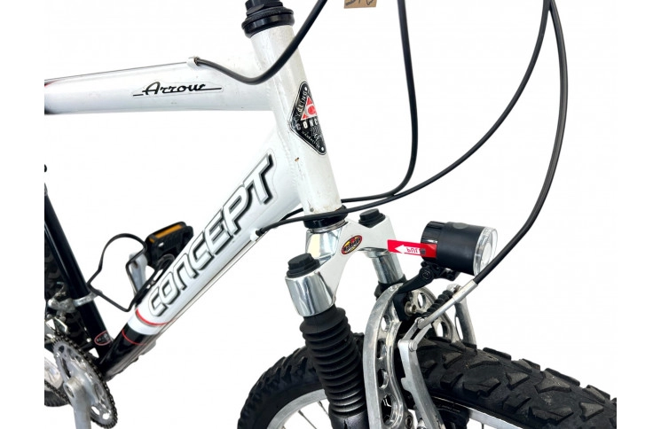 Herenfiets Concept Arrow H/zwart-wit/al/26/sport/f51cm