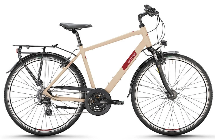 VICTORIA Trekkingfiets TREQANA 2 28"/51cm-M/24/grijsbeige mat/02985984
