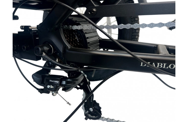 DIABLO E-BIKE, BIG FOOT, MATT-BLACK, 2x 1000692 ACCU 48V 10.4AH  499,2WH