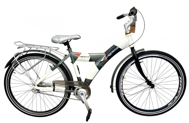 Meisjesfiets Alpina Legend 24"/26cm/wit-grijs