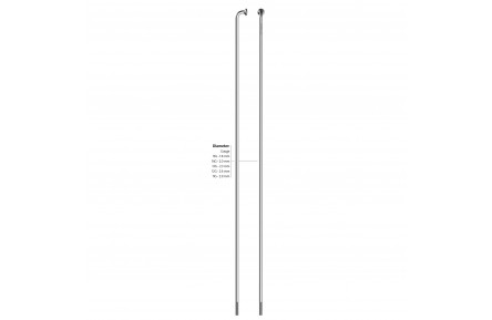 Sapim spaak 13-128 Leader RVS zonder nippel (1st)