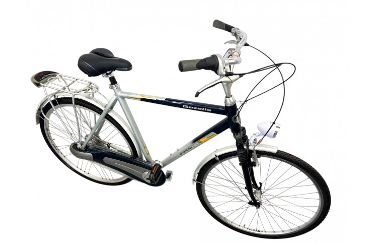 Men's bicycle Gazelle Chamonix 28" 58 cm grey/blue