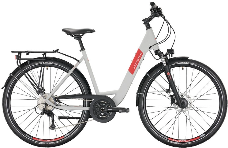 VICTORIA Trekkingfiets Trekking 4.7 28"/46cm-S/18/supersonic zilver mat - zwart/02979615