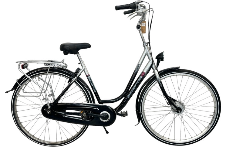 Damesfiets Sparta Athos 28"/50cm/Zwart-zilver