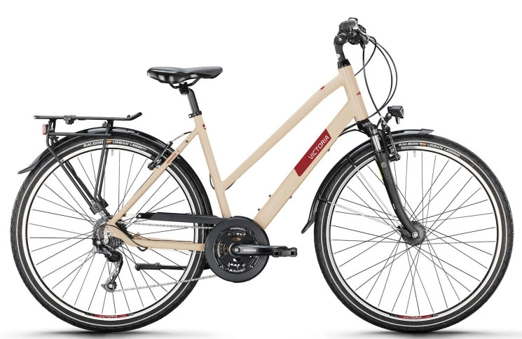 VICTORIA Trekkingfiets TREQANA 2 28"/56cm-L/24/grijsbeige mat/02986032