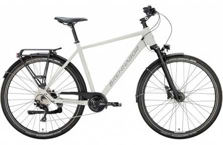 BRENNABOR Trekkingfiets T-60 28"/50cm-M/24/telegrijs mat - sterk koel grijs mat/02507358