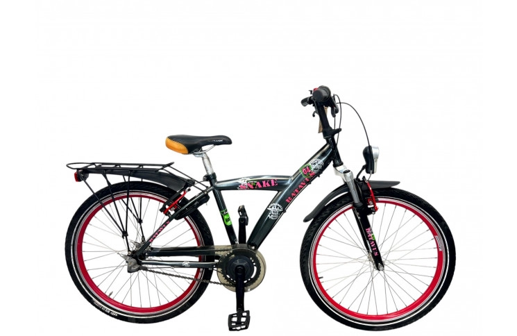 Jongensfiets Batavus Snake J/al/zwart/24/stad/f38