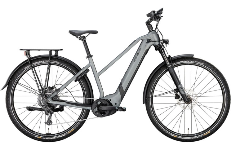 CONWAY Elektrische trekkingfiets Cairon T 3.0 750 28"/53cm-XL/9/shadowgrey metallic mat - zwart metallic mat/02829869
