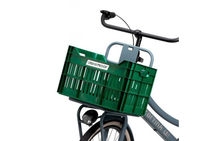 Gerecyclede Fietskrat Urban Proof Click 30 Liter - Retro Groen