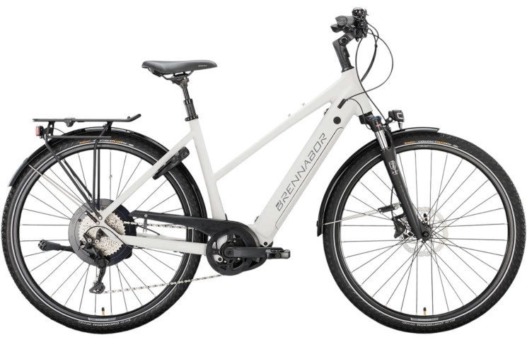 BRENNABOR Electric trekking bike T-66e 28"/55cm-L/10/telegrey matt - strong cool grey matt/02502904