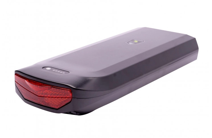 Bicycle battery for the trunk with rear light Shanshan Songxia II (Bumble Bee) 36V 13Ag with new charger