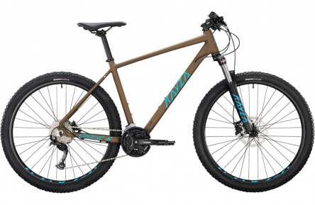 KAYZA MTB Hardtail Spodic 6 27.5"/56cm-L/27/walnootbruin mat - lichtblauw mat/02704120