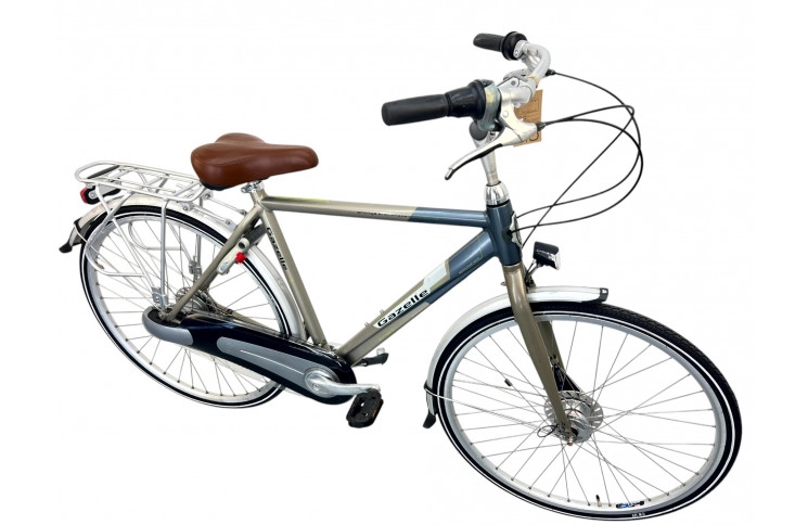 Herenfiets Gazelle Orange M/al/28/grijs/stad/f53