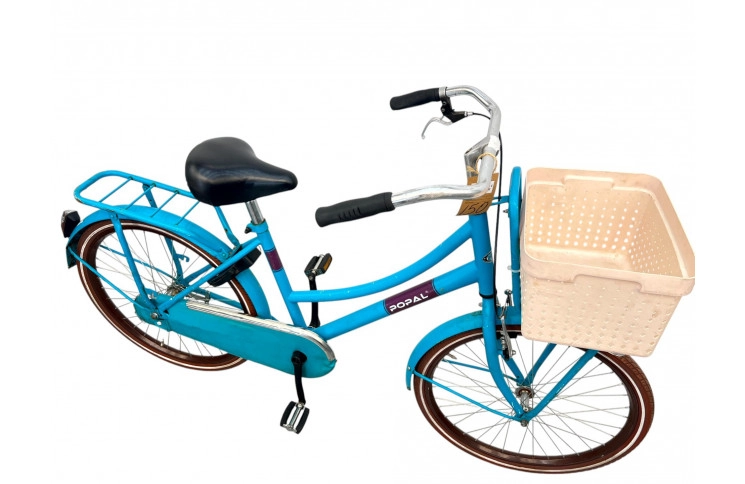 Damesfiets POPAL w/st/blue/kids/24/41cm