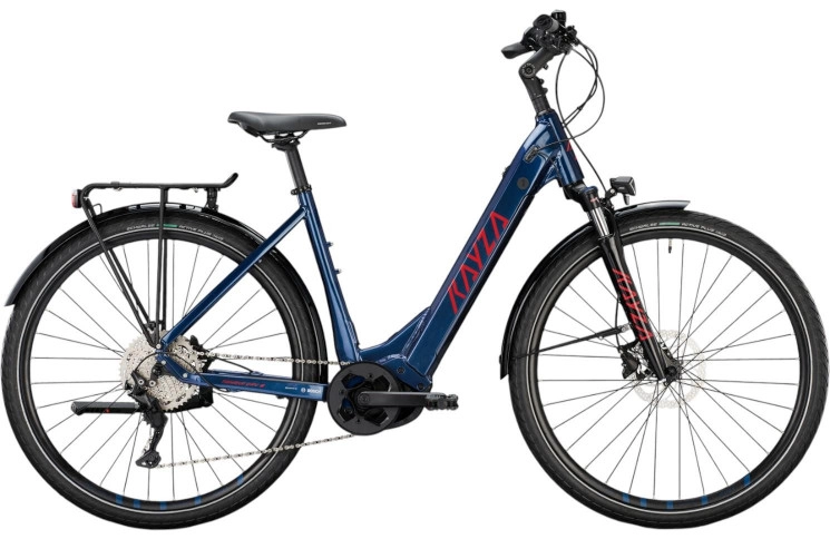 KAYZA Electric trekking bike Tanana Dry 8 28"/55cm-XL/10/dark navy blue - red/02705721