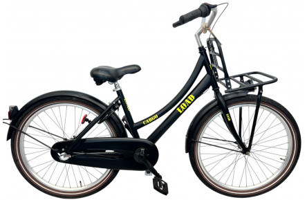 Meisjesfiets Load Cargo M/al/zwart/24/stad/f38