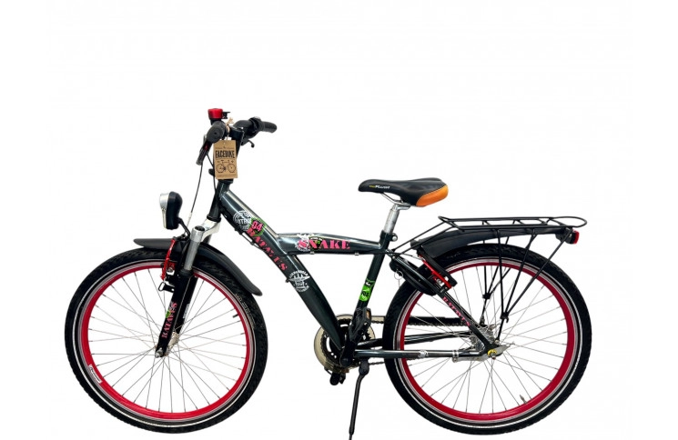 Jongensfiets Batavus Snake J/al/zwart/24/stad/f38