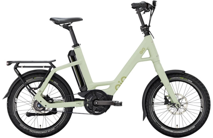 QiO Elektrische compactfiets EINS AP-8R №1 20"/48cm/8/licht olijf mat/02652020