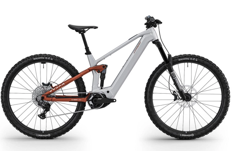 CONWAY Elektrische MTB Full-Suspension Xyron S 2.0 №1 29"/39cm-S/11/alu raw matt - rust red matt/02810842