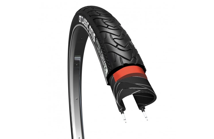 Buitenband CST Otis XL 28 x 1.40"/ 37-622mm anti lek - zwart met reflectie