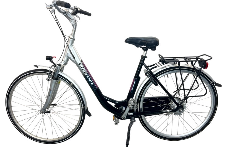 Damesfiets Union Cwitch 28"/54cm/Zwart-grijs