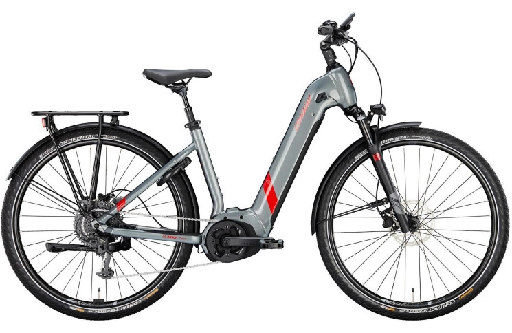CONWAY Electric trekking bike Cairon T 2.0 625 28"/38cm-XS/9/shadowgrey metallic matt - red metallic/02829299