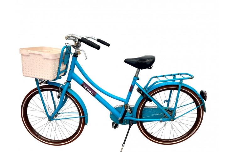 Damesfiets POPAL w/st/blue/kids/24/41cm