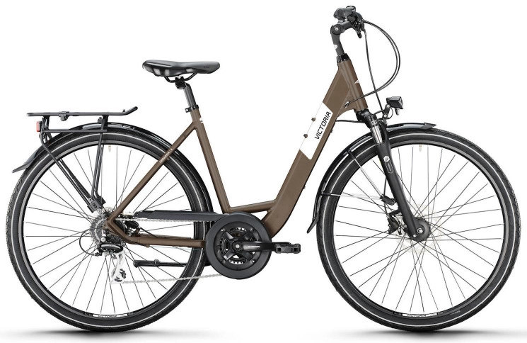 VICTORIA Trekkingfiets TREQANA 4 28"/51cm-M/24/aardgrijs mat/02986149
