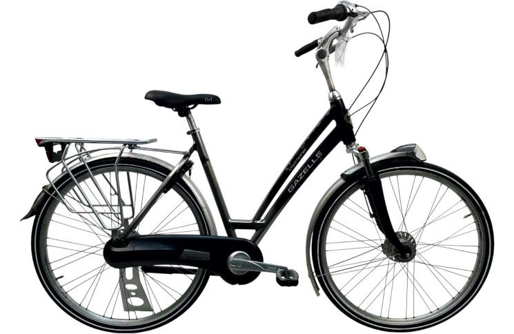 Damesfiets Gazelle Chamonix 28"/54cm/Grijs-donker-blauw