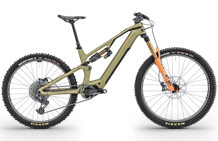 CONWAY Elektrische MTB Full-Suspension Ryvon LT 10.0 29"/44cm-L/12/brons metallic mat - oranje/02830082