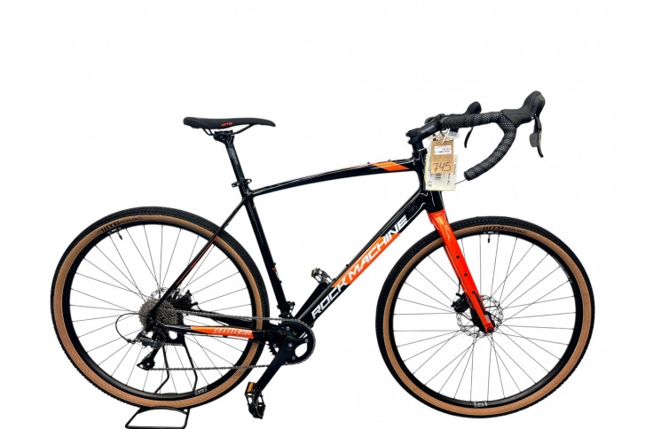 Racefiets RM Gravelride 200 700Cx58cm (XL) GLS BLK/SILV/ORN