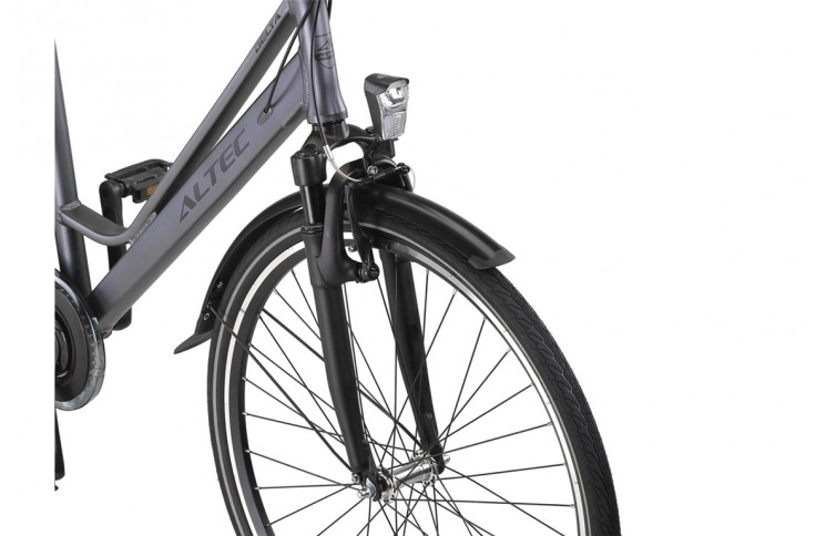 Damesfiets Altec Delta 28"/56 cm/Grijs/284633