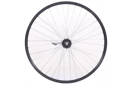 Achterwiel Roland Werke 28 x 1 1/2 / 635 x 24 omafiets - Ventura terugtrapnaaf - zwart