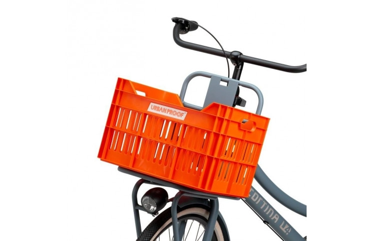 Gerecyclede Fietskrat Urban Proof Click 30 Liter - Oranje