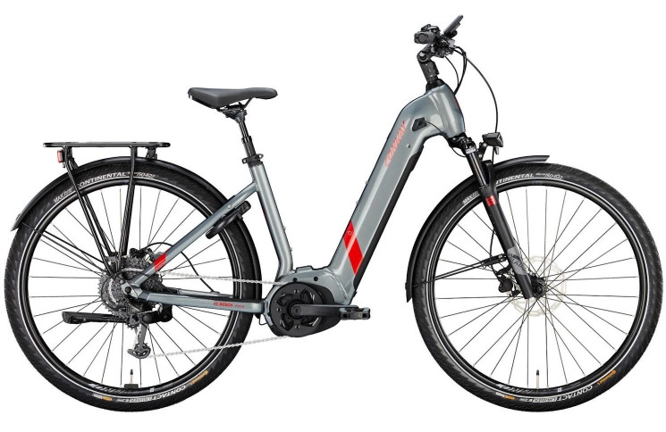 CONWAY Electric trekking bike Cairon T 2.0 625 28"/54cm-XL/9/shadowgrey metallic matt - red metallic/02829331