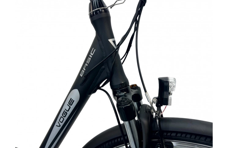 E-BIKE VOGUE BASIC, 3SP, 47CM, MATT-BLACK-BROWN, 36V/13Ah/45Nm/468Wh