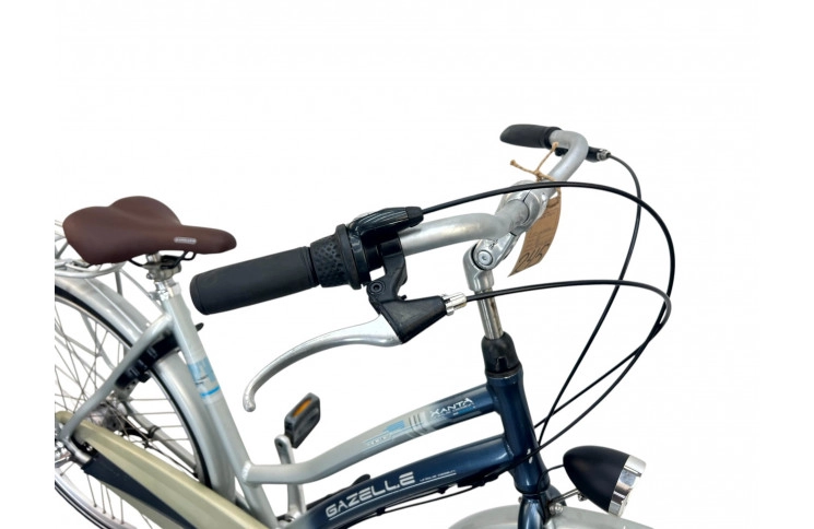 Woman's bicycle Gazelle Xanta W/al/grijs-blauw/28/stad/f53