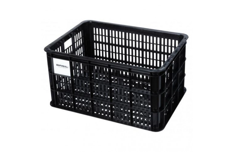 Fietskrat Basil 21158 L 40L, zwart, recycled