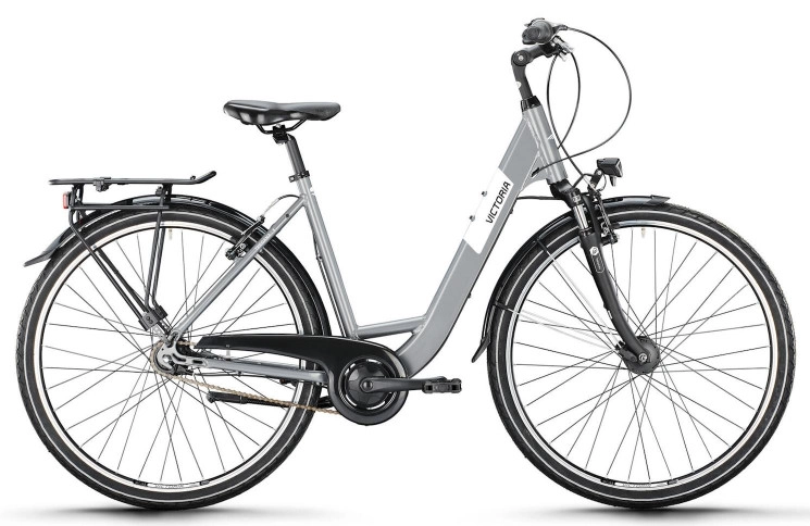 VICTORIA Trekkingfiets TREQANA 3 28"/46cm-S/8/asgrijs/02985737