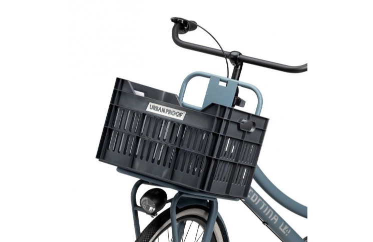 Gerecyclede Fietskrat Urban Proof Click 30 Liter - Asgrijs
