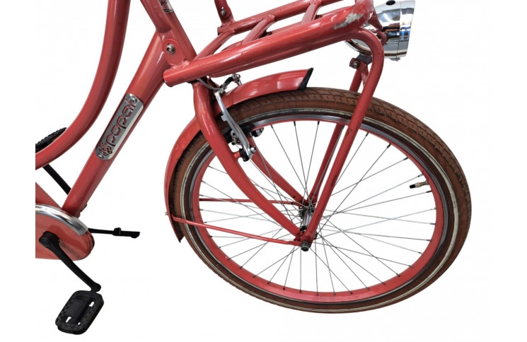 Damesfiets Popal 24"/40cm/transport/rood