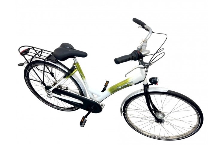 Damesfiets Sparta Marathon 28"/50cm/wit-groen
