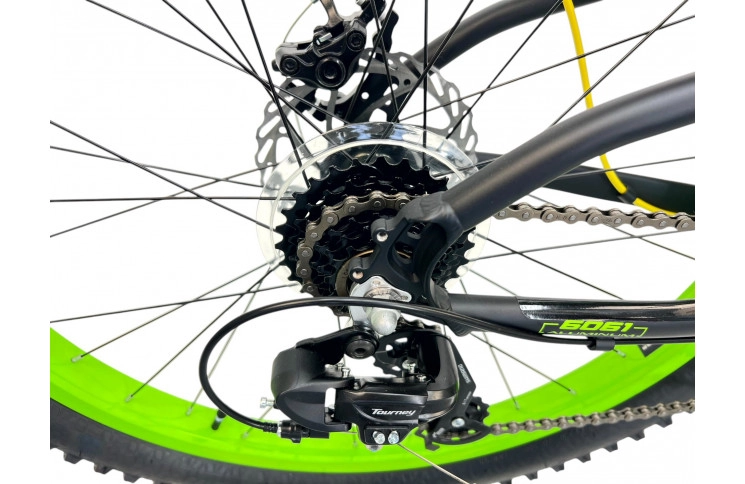 Volare Gradient Kinderfiets 26"/33 cm/Zwart-Geel-Groen/22669