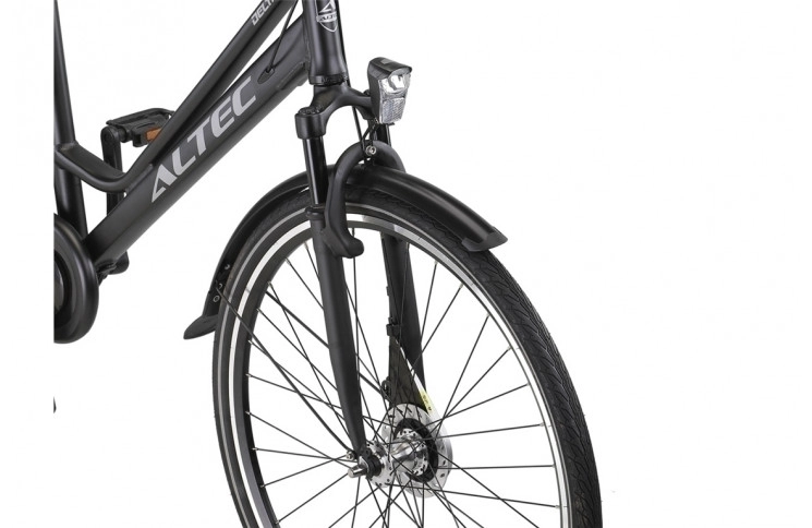Damesfiets Altec Delta + Plus 28"/56 cm/Zwartmat/284635