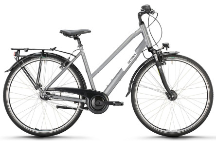 VICTORIA Trekkingfiets TREQANA 3 28"/46cm-S/8/asgrijs/02985547
