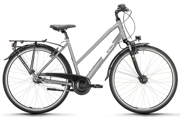 VICTORIA Trekkingfiets TREQANA 3 28"/46cm-S/8/asgrijs/02985547