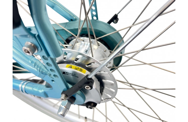 Damesfiets E-Bike VOGUE ELITE, 7SP/28"/50CM/MINT-BLUE/36V 13Ah 468Wh