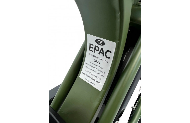 DIABLO E-BIKE, E-ONE, MATT-GREEN, 1000819 ACCU 15AH 48V 720WH