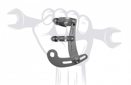 Installatie van dropoutversterking voor frame (torque arms)