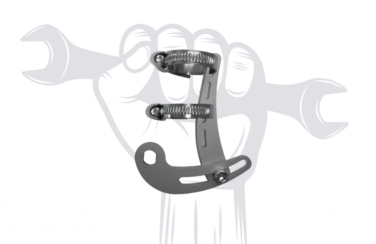 Installatie van dropoutversterking voor frame (torque arms)